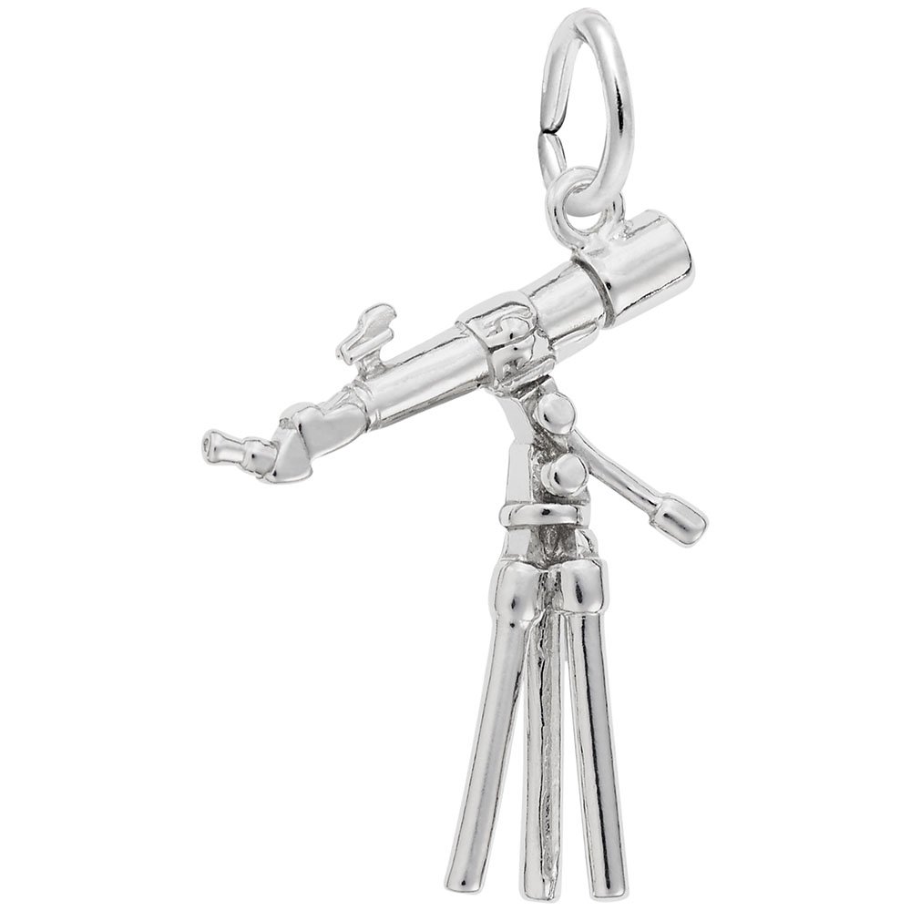 Telescope Charm for Jewelry Making - Silver & Gold Bracelet & Necklace Charms - Perfect for DIY Crafting, Gifts & Astronomy Lovers