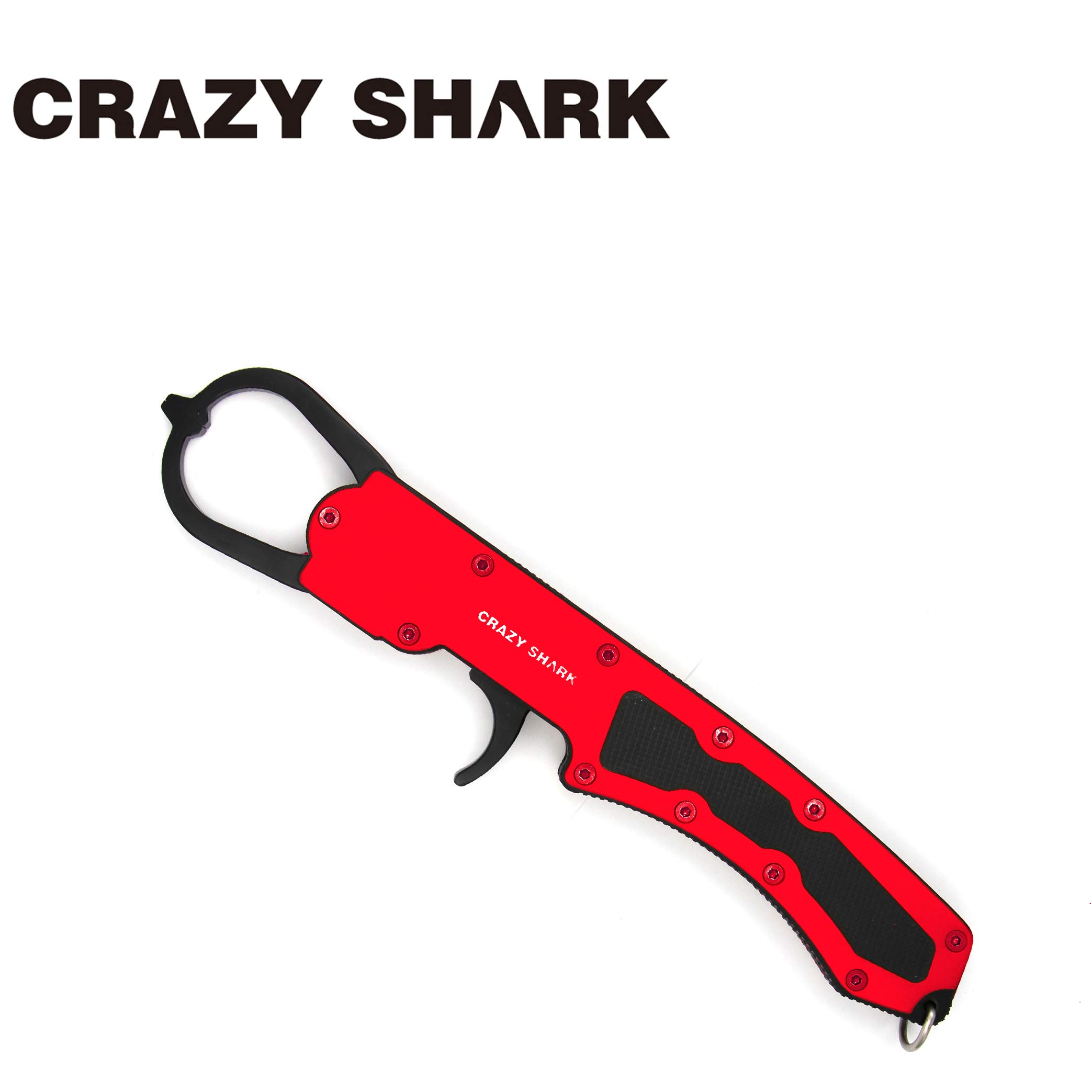 Crazy Shark Stainless Steel Fish Lip Gripper Tool - Heavy Duty Fish Holder for Catch and Release Fishing, Boating, and Outdoor Adventures
