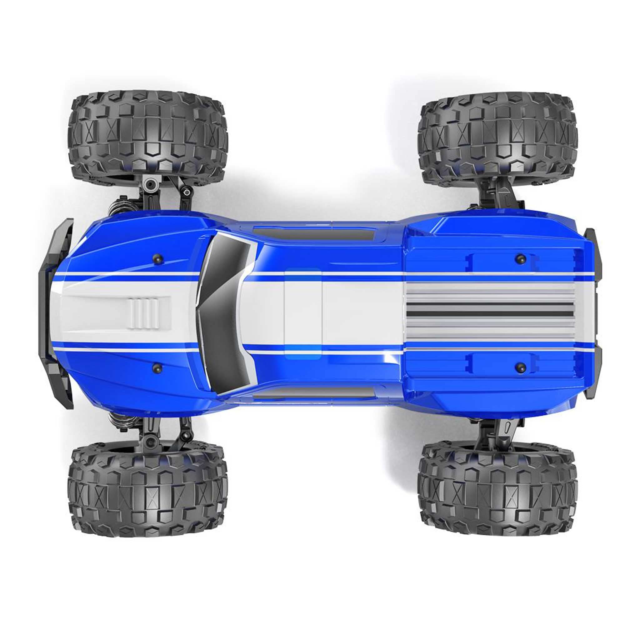 Redcat Racing Volcano-16 1/16 Scale 4WD Electric Monster Truck - Blue RC Car for Kids & Adults - Perfect for Off-Road Racing, Backyard Bashing & Stunt Driving