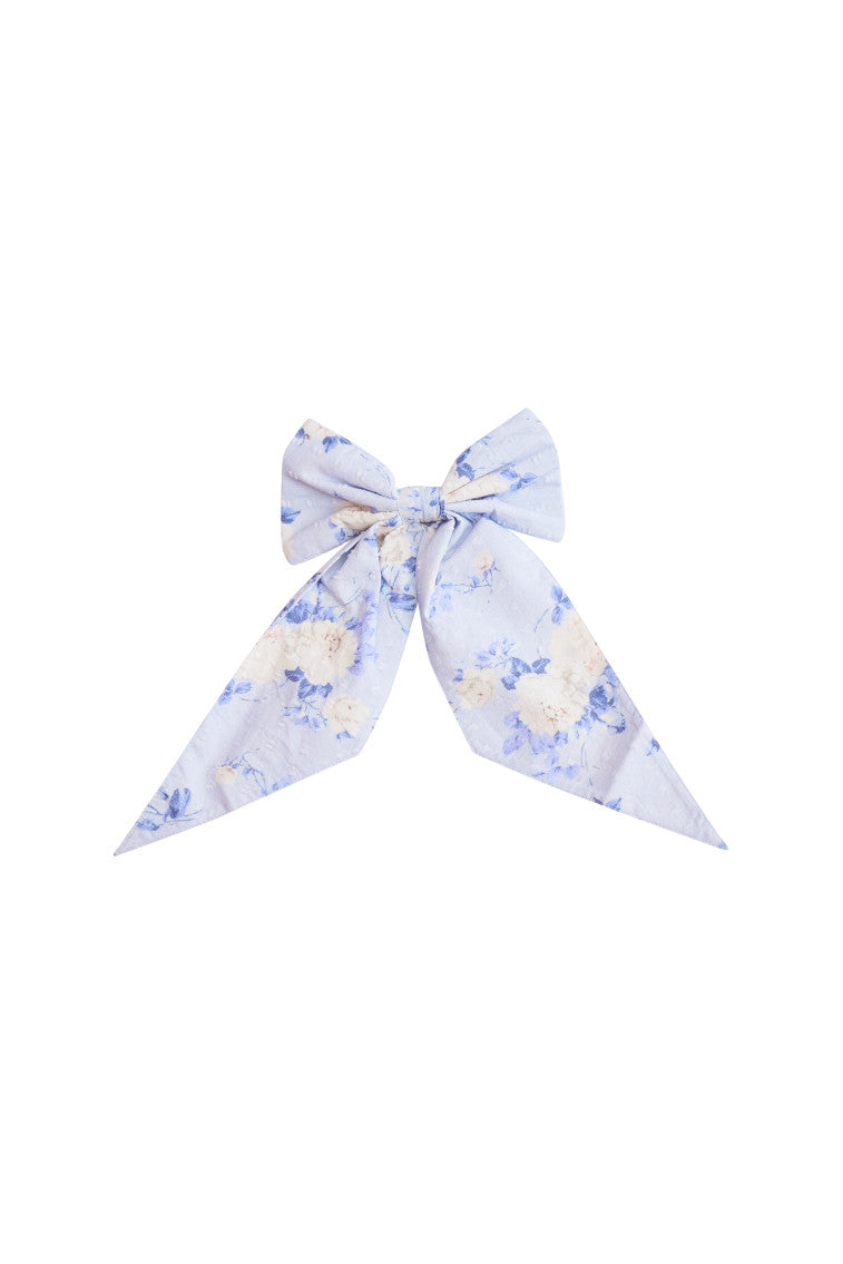 Patchouli Scented Hair Bow Clip - Elegant Floral Print Hair Accessory for Women & Girls - Perfect for Weddings, Parties & Everyday Style
