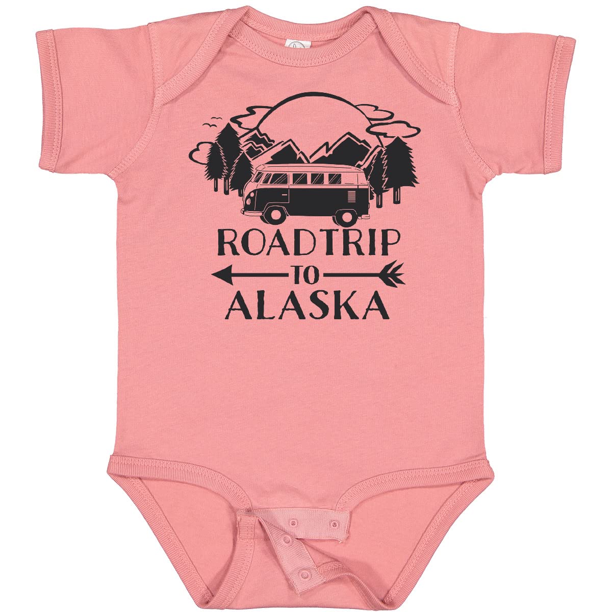 Inktastic Road Trip to Alaska Baby Bodysuit - Cute Travel-Themed Onesie for Infants & Toddlers - Perfect for Family Vacations, Road Trips, and Adventure Photos