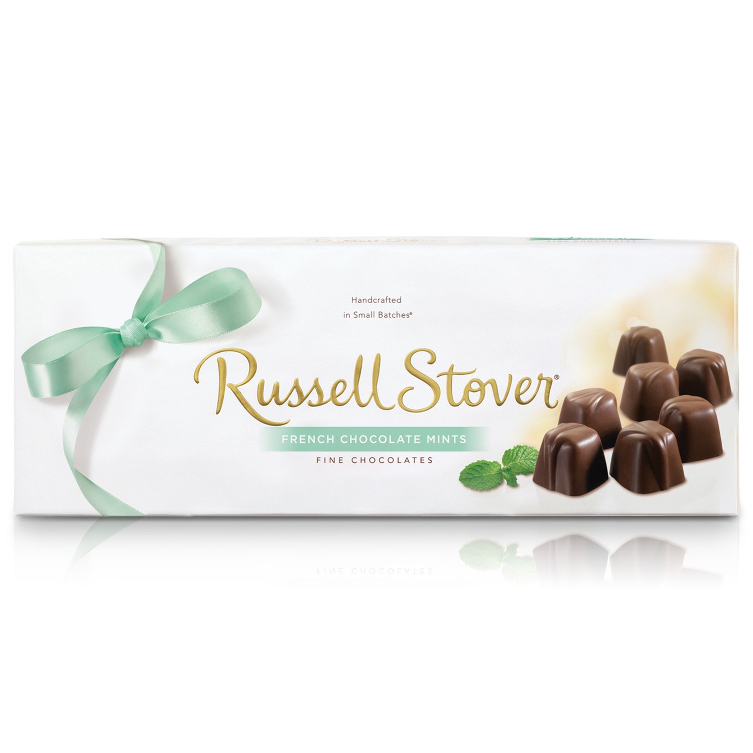 Russell Stover French Chocolate Mints 10oz Box - Premium Mint Chocolate Candy Gift, Individually Wrapped, Rich Chocolate Covered Mints - Perfect for Holiday Gifts, Party Favors, Office Treats & Dessert Table Decorations