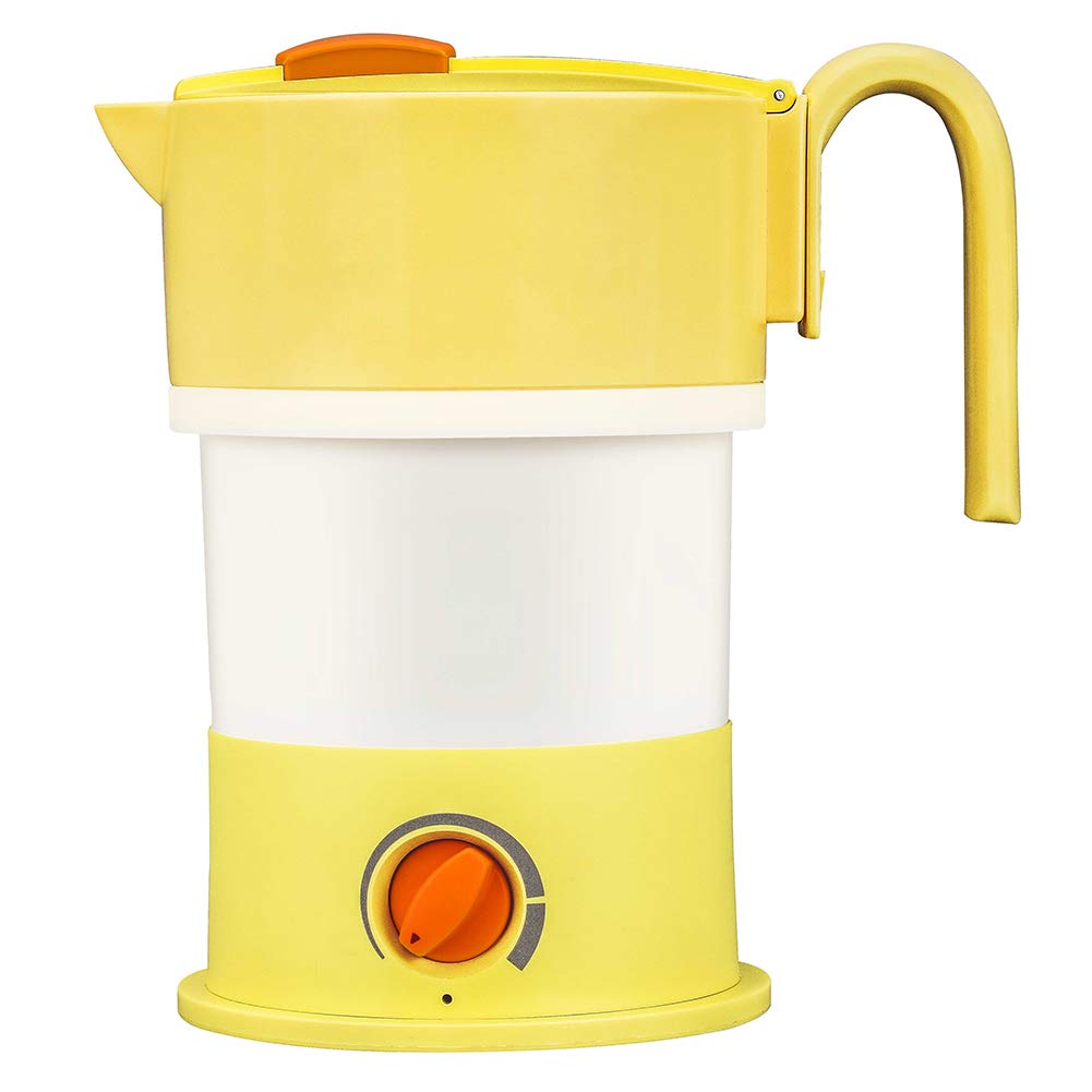 Portable Electric Collapsible Travel Kettle - Foldable Silicone Mini Cooker for Tea, Coffee & Instant Meals - Perfect for Dorm, Office, Camping & Travel - Fast Boiling 110V Household Rice Cooker