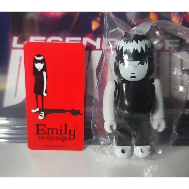 Bearbrick Series 45 HORROR Emily the Strange 100% Collectible Figure - Limited Edition Vinyl Art Toy for Horror Fans & Pop Culture Collectors | Perfect for Display, Gifts, and Home Decor