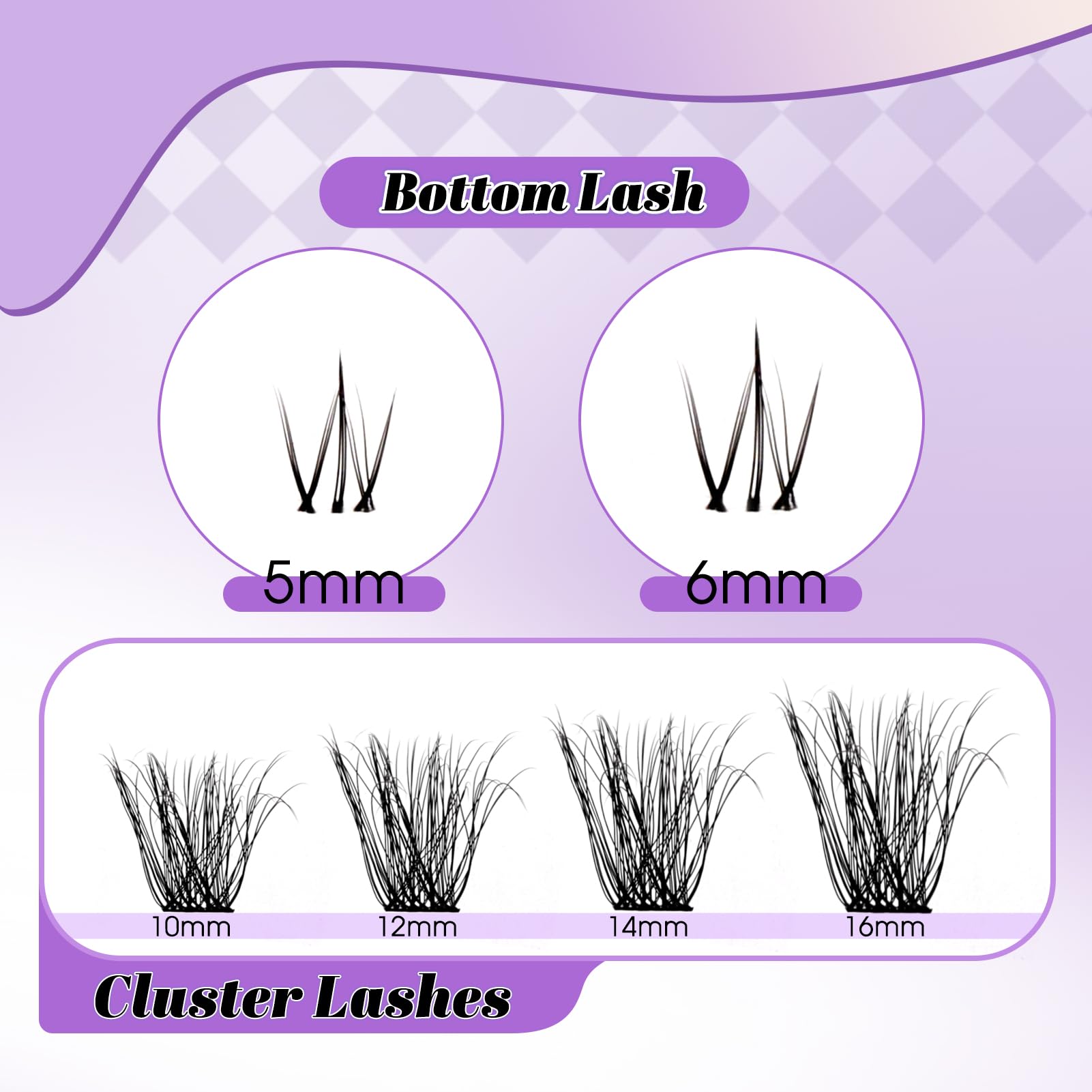 3D Effect 0.07mm DIY Lash Extension Kit - C3 Superior & Inferior Eyelash Clusters (10-16mm Hybrid) with Lash Bond & Seal - Perfect for Salon, Bridal & Special Occasion Makeup