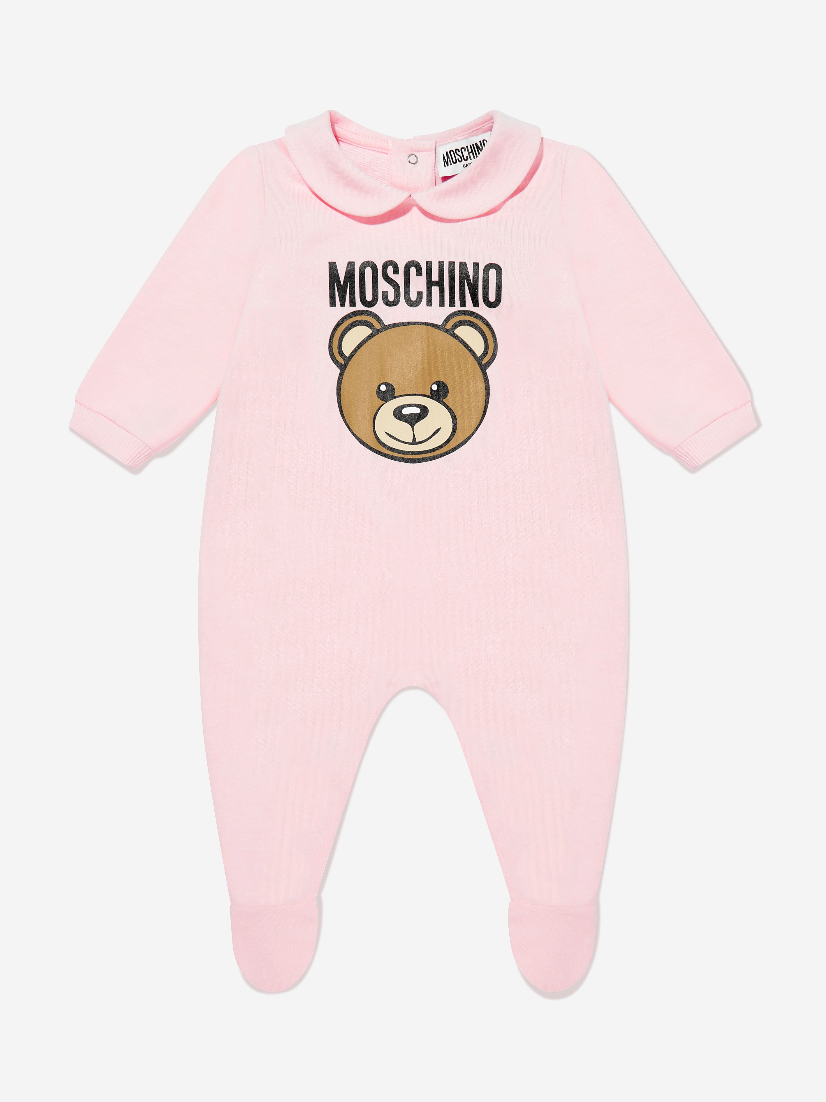 Adorable Pink Baby Girls Bear Logo Babygrow Set - Soft & Comfortable Newborn Outfit for Photos, Playtime & Special Occasions