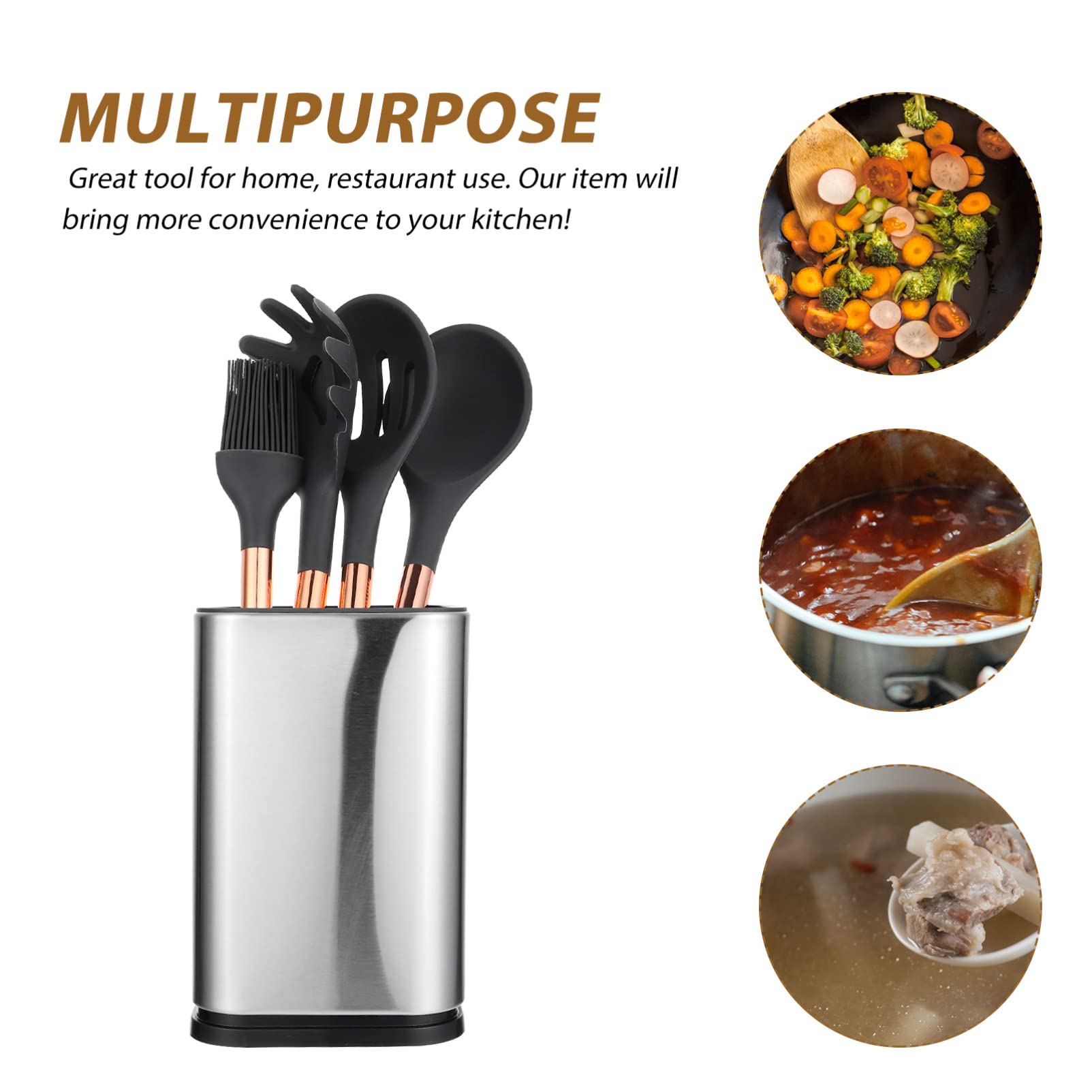 GANAZONO 5-Piece Silicone Cooking Utensil Set - Non-Stick Heat Resistant Kitchen Tools with Oil Brush, Colander & Scoop - Dishwasher Safe for Easy Cleaning - Perfect for Baking, Frying & Meal Prep