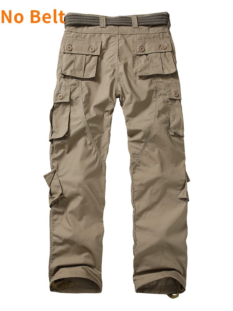 **Men's Lightweight Ripstop Cargo Pants - Tactical Hiking & Outdoor Work Pants with Multiple Pockets - Perfect for Camping, Hiking & Casual Wear**