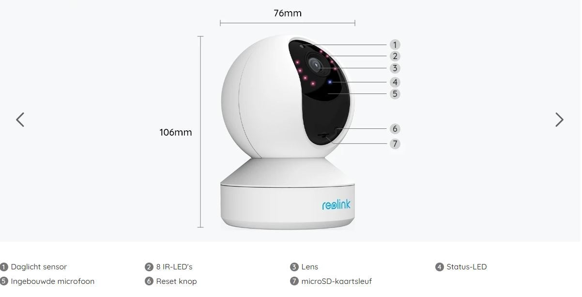 4MP Dual Band WiFi Pan & Tilt Indoor Security Camera E330 - 360° Coverage, Night Vision, 2-Way Audio for Home & Office Monitoring