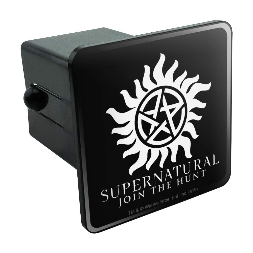 Supernatural Anti-Possession Symbol Hitch Cover Plug Insert for Trucks & Trailers - Durable Metal Tow Hitch Protector for Road Trips & Outdoor Adventures