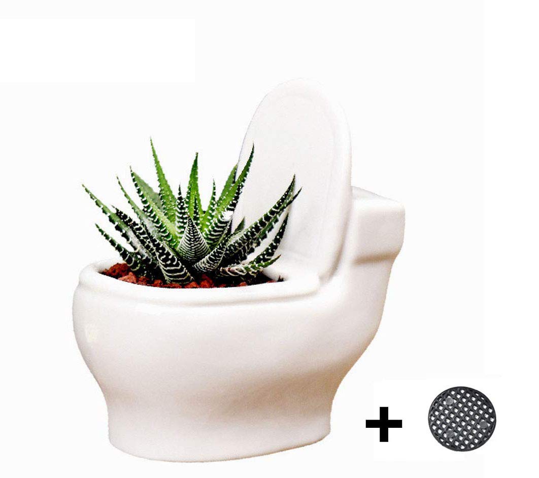 White Ceramic Planter Pot - 4.6