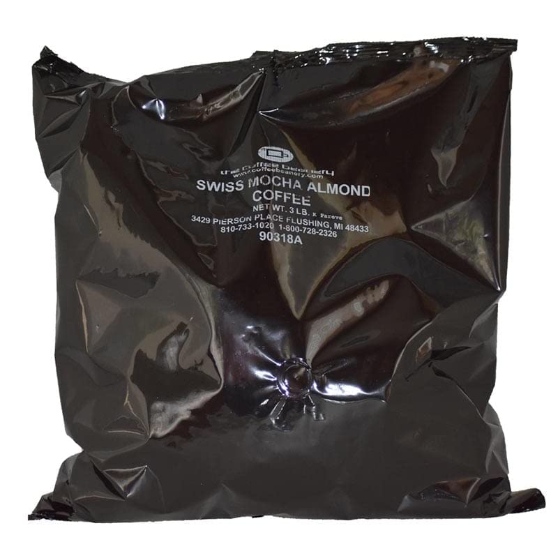 Premium Swiss Mocha Almond Flavored Arabica Coffee - Medium Roast Whole Bean (3LB Bag) - Rich & Smooth Specialty Coffee for Home Brewing, Office Break or Gift Giving