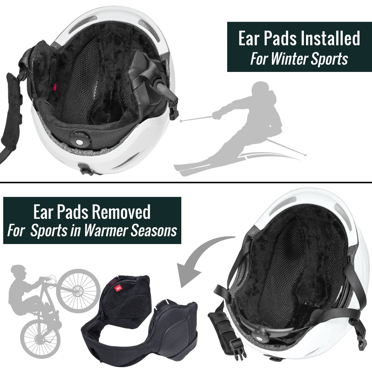 Best Ski & Snowboard Helmet for Men, Women & Youth - Lightweight ASTM Certified Snow Sports Helmet with Audio Compatibility - Perfect for Skiing, Snowboarding & Winter Sports