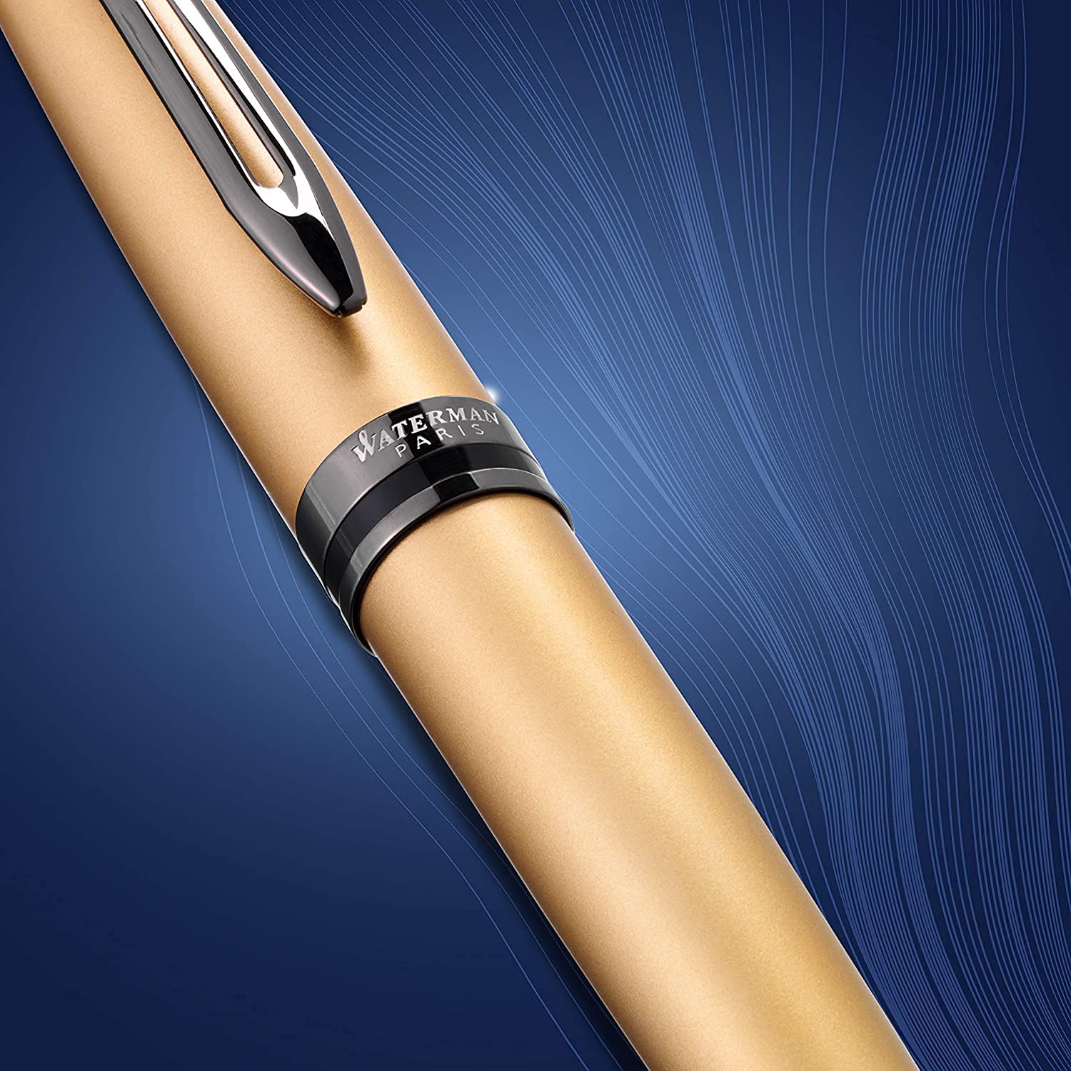 Waterman Expert Ballpoint Pen - Metallic Gold, Fine Point (0.7mm) Oil-Based Ink, Premium Gift Box - Perfect for Business Signatures, Executive Gifts & Luxury Writing