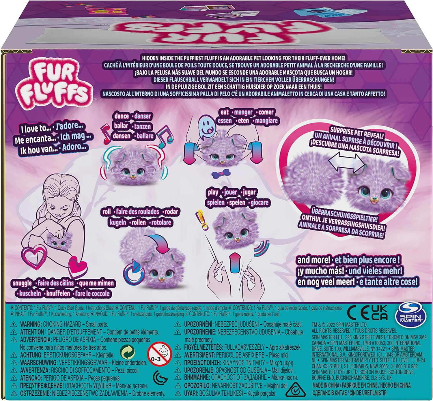 Premium Purple Dog Fur Fluff - Soft & Fluffy Grooming Brush for Dogs | Perfect for Shedding Control & Coat Care at Home