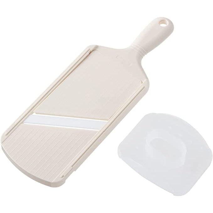 Kyocera Japanese Ceramic Mandoline Slicer - 3 Adjustable Thickness Settings - White - Perfect for Slicing Vegetables, Fruits & Cheese for Salads, Garnishes & Meal Prep