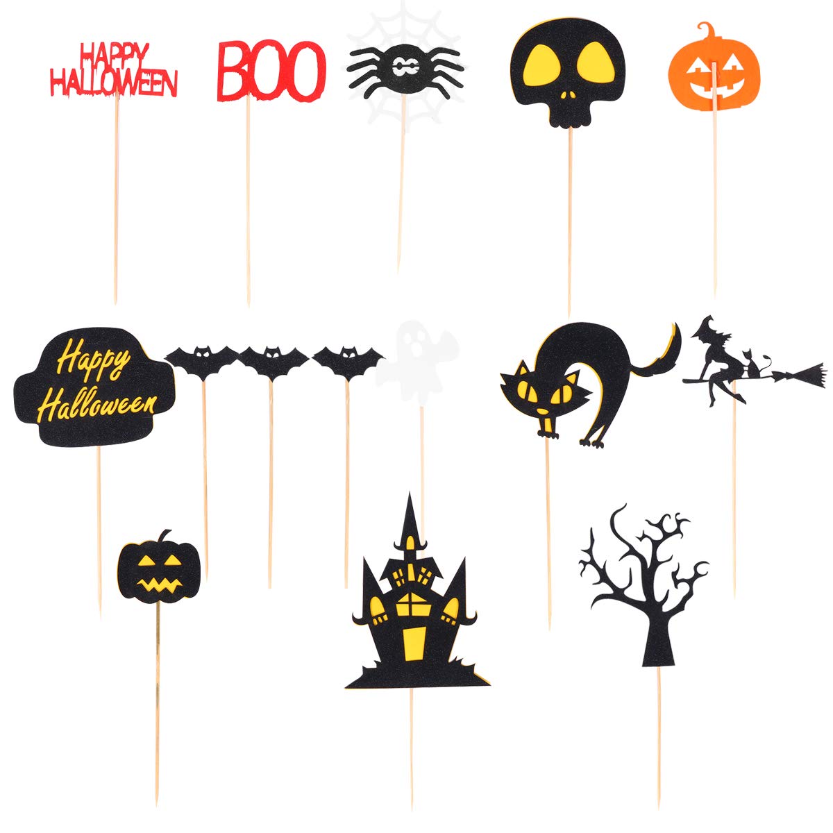 3pcs Halloween Bat Cake Toppers - Adorable Cake Decorations for Halloween Party, DIY Cake Picks & Edible Cake Accessories - Perfect for Halloween Desserts, Cupcakes, and Spooky Treats