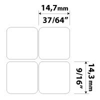Apple Dvorak Keyboard Labels - Orange Lettering Transparent Stickers for MacBook, Windows PC, Laptop & Desktop Computers | Easy Typing Upgrade for Programmers & Writers