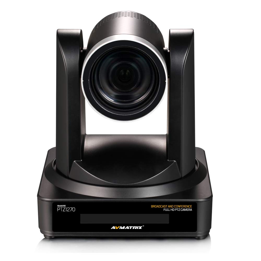 AVMATRIX PTZ1270 20X Professional PTZ Camera - 4K IP Streaming Camera with SDI/HDMI/USB 3.0, PoE Support & 3.5mm Audio - Ideal for Live Events, Church Broadcasts, Studio Productions and Video Conferencing