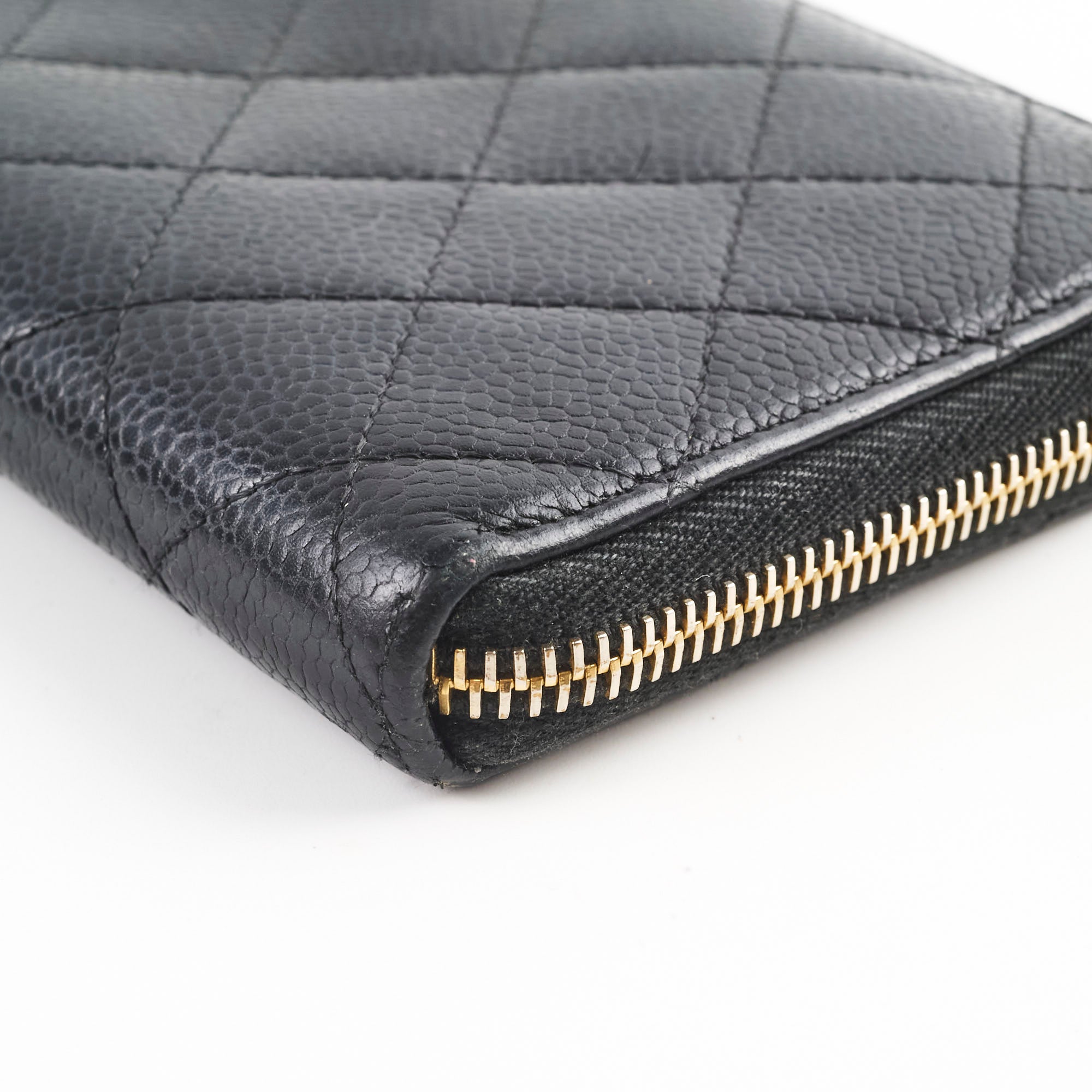 Chanel Caviar Zip Around Wallet Black Series 19 - Luxury Leather Wallet for Women | Perfect for Everyday Use & Special Occasions