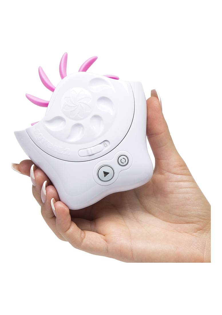 Sqweel 2 Oral Sex Simulator for Couples - Realistic Adult Toy for Men & Women - White Pleasure Device - Perfect for Spicing Up Your Sex Life & Intimate Moments