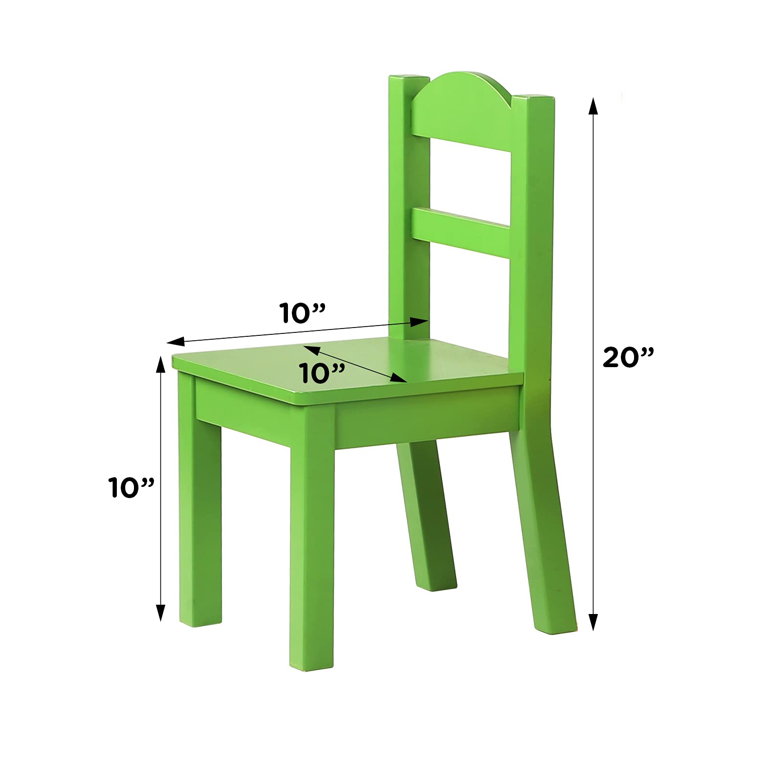 Humble Crew Kids Wooden Table and 4 Chairs Set - White/Pastel Toddler Activity Table for Arts, Crafts & Snack Time - Sturdy & Durable Children's Furniture for Playroom, Classroom & Home Learning