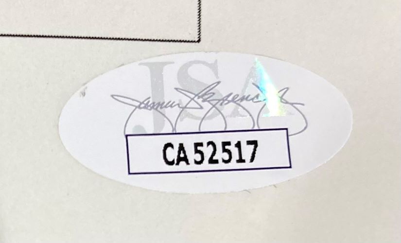 Authentic Bill Clinton Signed Blue 5x8 Impeachment Letter with JSA COA - Perfect for Political Memorabilia Collectors & History Enthusiasts