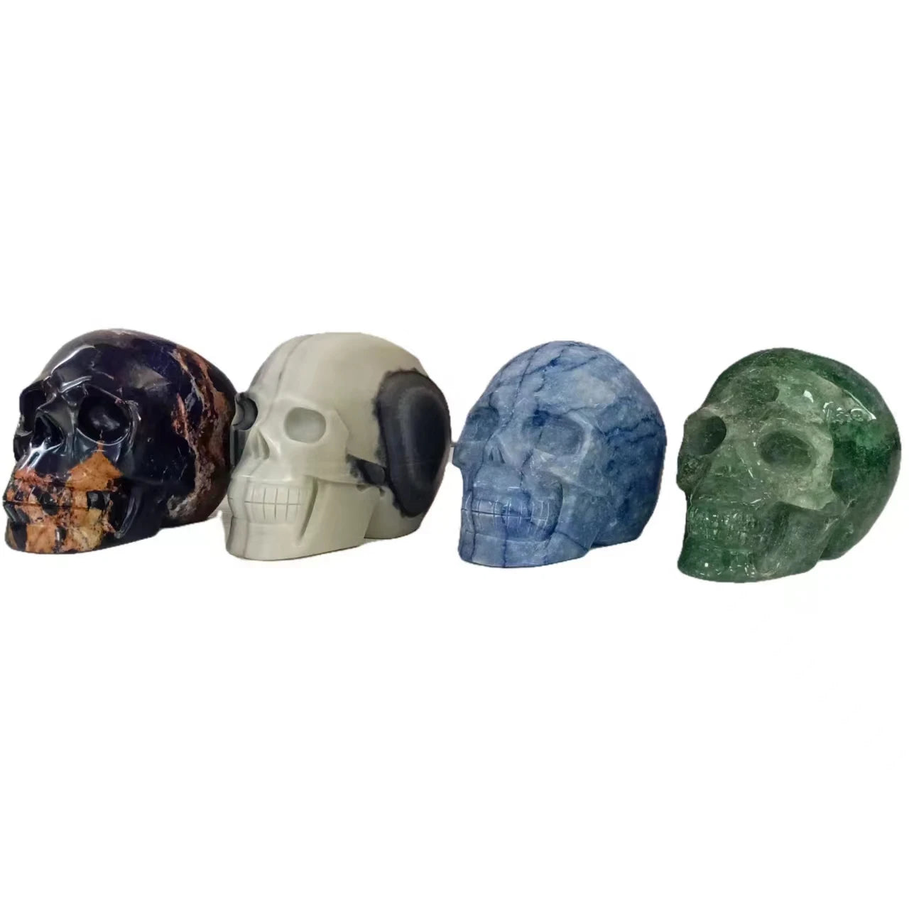 Handmade Custom Crystal Skull Sculpture - Natural Healing Stone, Reiki Energy, Home Decor Collectible - Perfect for Meditation, Spiritual Gifts & Feng Shui Decor