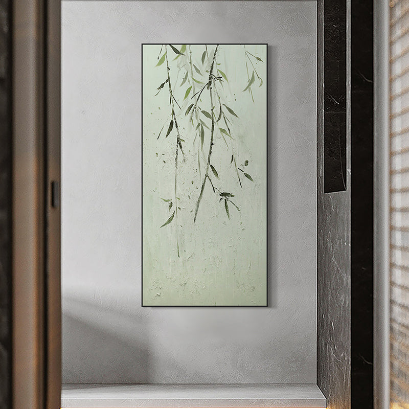 Hand Painted Willow Branches Acrylic Painting - Original Contemporary Wall Art for Living Room, Bedroom & Office Decor | Modern Home Artwork Gift