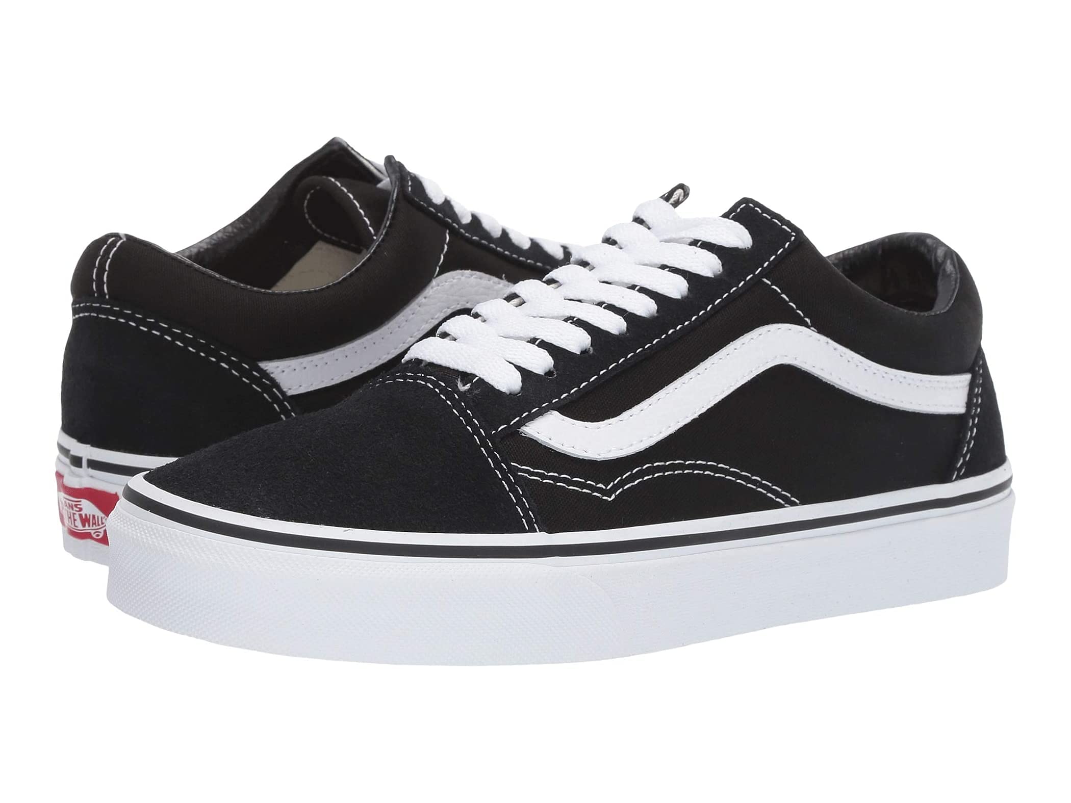 Vans Unisex Old Skool Skate Shoes for Men & Women - Classic Black & White Sneakers (Size 10.5 D(M)) - Perfect for Skateboarding, Casual Wear & Street Fashion