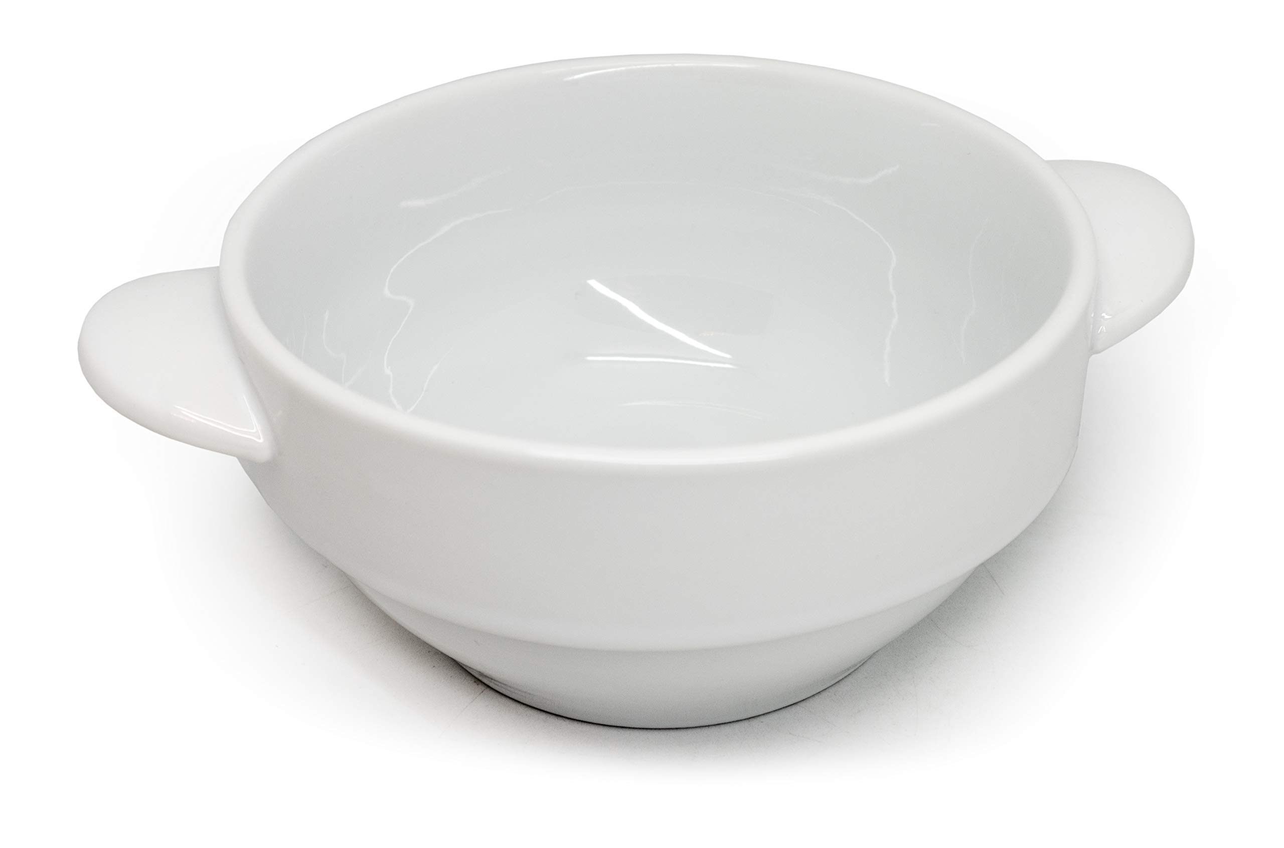 Premium Porcelain Soup Bowls with Handles - Elegant & Durable for Hot Soups, Stews, and Ramen - Perfect for Home Dining, Restaurants & Gifts