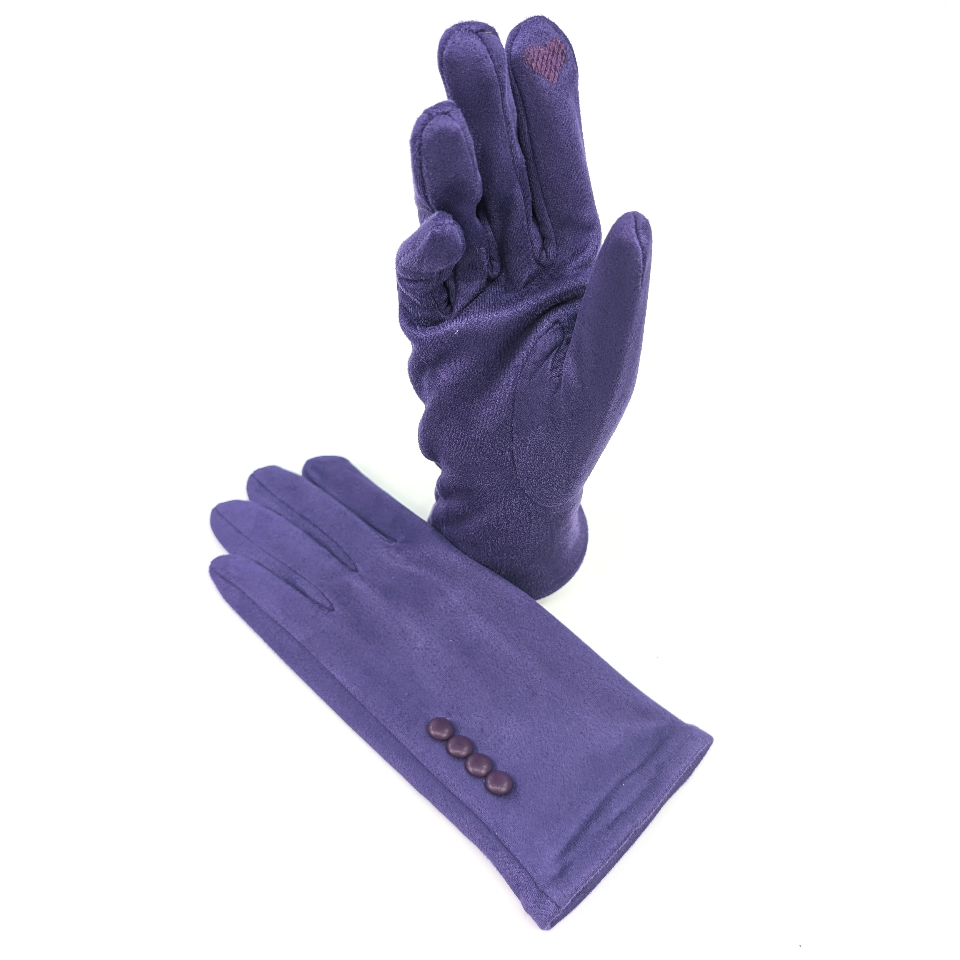 Regal Purple Winter Gloves for Women - Soft & Warm Knit Gloves - Perfect for Outdoor Activities, Running, Hiking, and Cold Weather