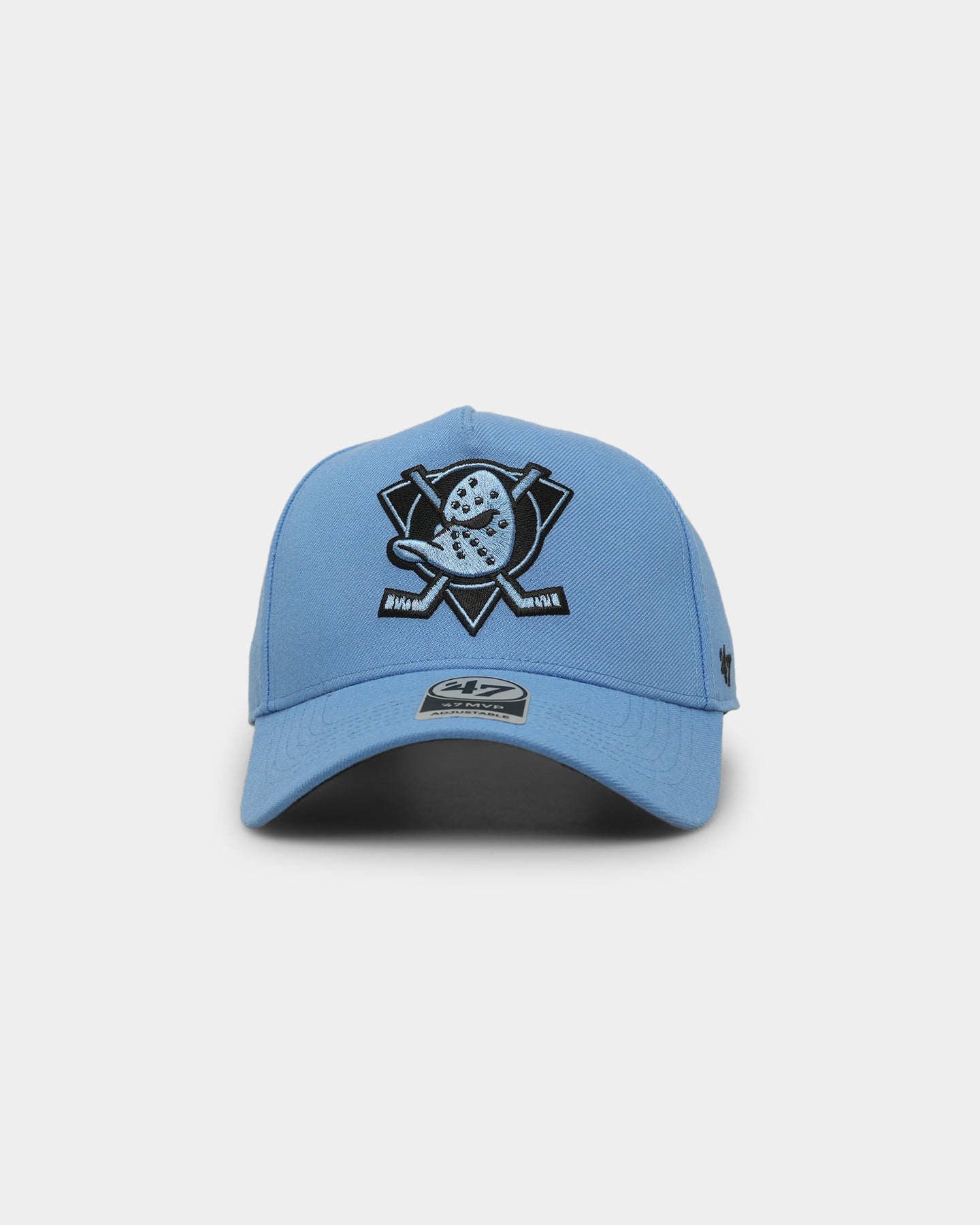 47 Brand Anaheim Ducks MVP DT Snapback Cap - Periwinkle Blue Adjustable Hat for Men & Women - Perfect for Hockey Games, Sports Events and Casual Wear