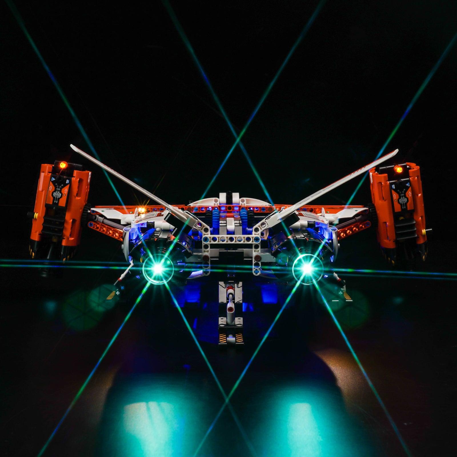 LEGO Technic VTOL Heavy Cargo Spaceship LT81 42181 Light Kit - LED Building Blocks Lighting Set for Model Display & Night Decoration