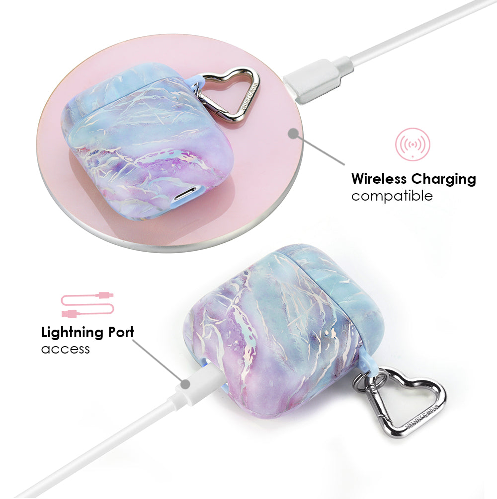 Moonstone AirPods Case with Holographic Design - Protective Cover for AirPods Pro/2/3 - Trendy & Durable for Daily Use, Travel & Gifts
