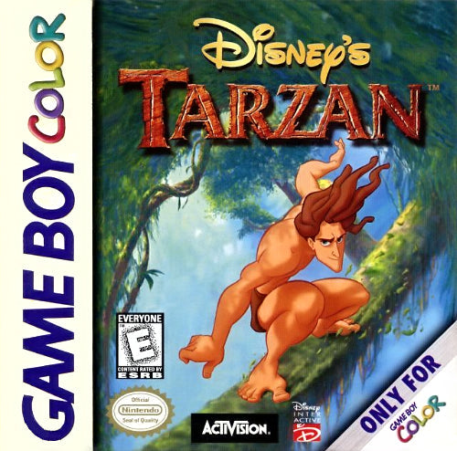 Original Disney's Tarzan Game Boy Color Video Game - Retro GBC Cartridge for Collectors & Gamers - Perfect for Nostalgic Play & Vintage Gaming Collections