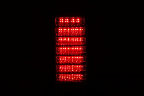 Anzo USA 311068 Hummer H2 Red/Clear LED Tail Light Assembly Pair - High Performance Replacement Lights for Off-Road & Night Driving