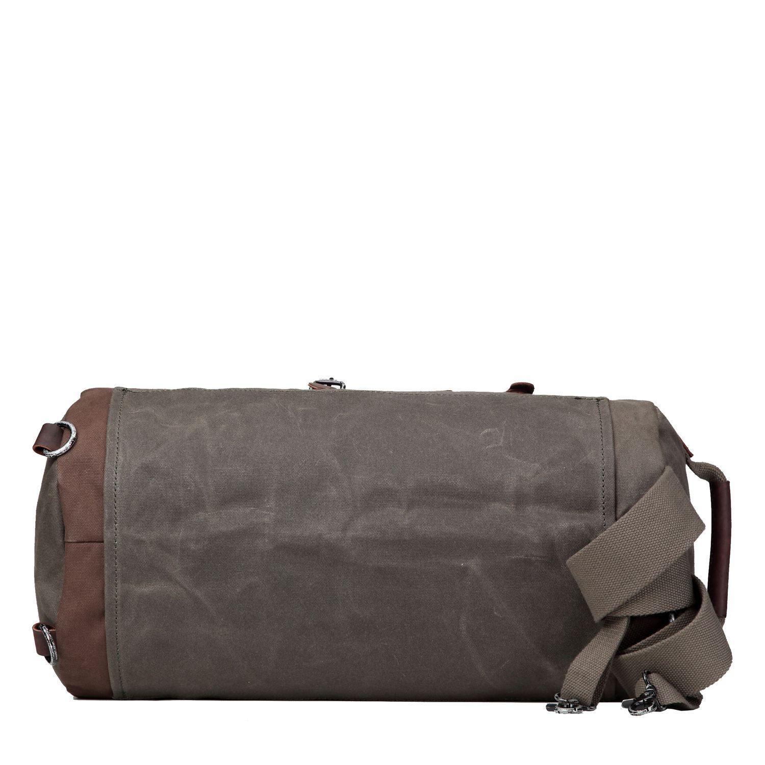TRP0444 Troop London Heritage Canvas Duffel Backpack - Waterproof Travel Duffel Bag for Men & Women, Gym, Weekend Getaways & Outdoor Adventures