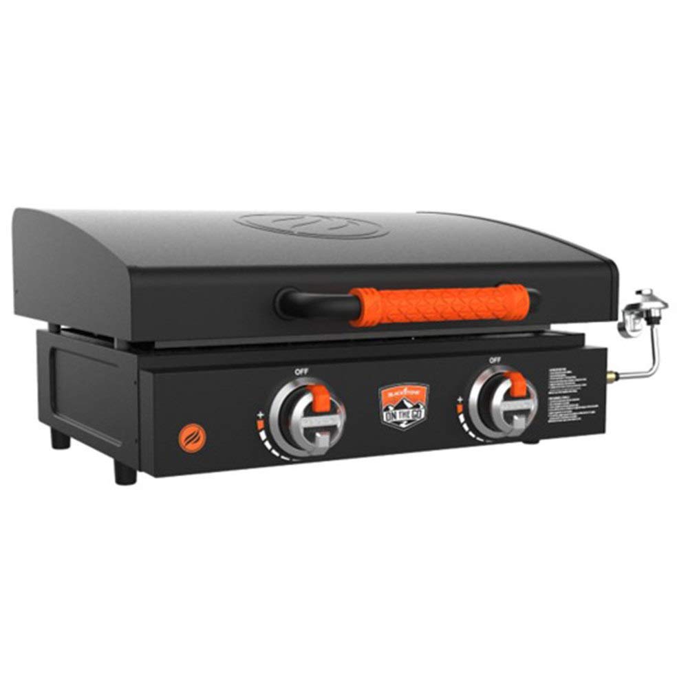 Blackstone 1968 22-Inch Flat Top Griddle - Heavy Duty Outdoor Gas Grill for Camping, Backyard BBQ & Tailgating - Black