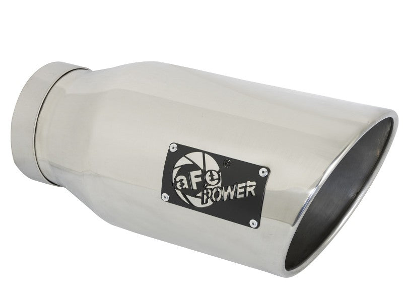 aFe ATLAS 5-Inch DPF Back Aluminum Steel Exhaust System with Polished Tip for 2019-2020 Ram Diesel Trucks L6 6.7L (td) - Improve Performance & Sound for Heavy-Duty Towing & Off-Road Adventures