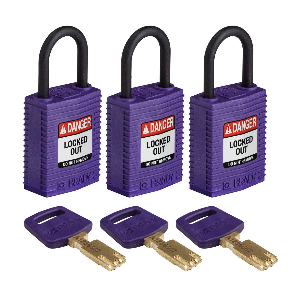Brady SafeKey Lockout Padlock - 1.0