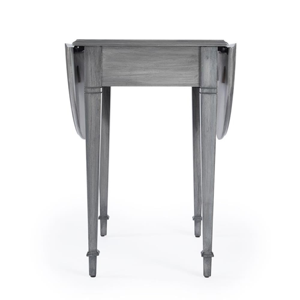 Butler Specialty Glenview Pembroke Table - Powder Gray Wood Finish - Perfect for Living Room, Bedroom, or Home Office Furniture