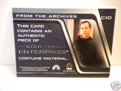 Star Trek Enterprise Daniels Collectible Insert Card - Rare Memorabilia for Sci-Fi Fans & Collectors - Perfect for Display, Gifts, and Trekkie Collections