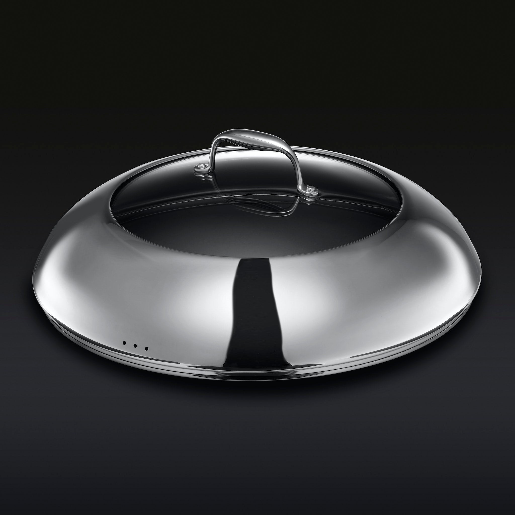 35 cm Hybrid Wok with Lid - Non-Stick Carbon Steel Stir Fry Pan for Gas & Induction - Perfect for Asian Cooking, Stir Frying, Deep Frying & Sauteing