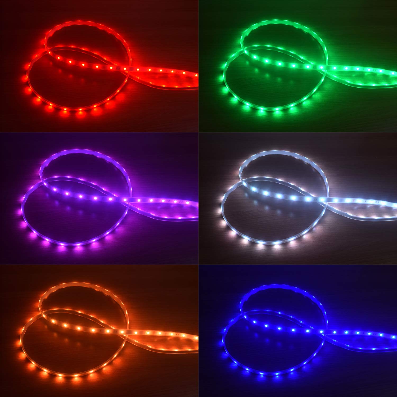 100ft Waterproof 24V LED RGB Strip Lights with Smart WiFi App Control - Works with Alexa, Music Sync - Indoor & Outdoor Use for Cabinets, Crown Molding, Patio, Rooftop Railings - Create Ambient Lighting for Home Decor & Parties