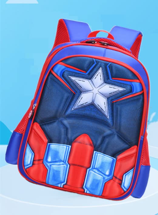 YKKJ Kids Backpack for School - Adjustable Children's Book Bag with Comfortable Straps, Lightweight Nursery Backpack for Boys & Girls (Blue) - Perfect for Kindergarten, Elementary School & Daily Use