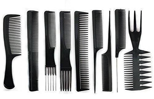 EKAN 9-Piece Hair Comb Set for Men & Women - Styling, Detangling & Grooming for All Hair Types at Home or Salon