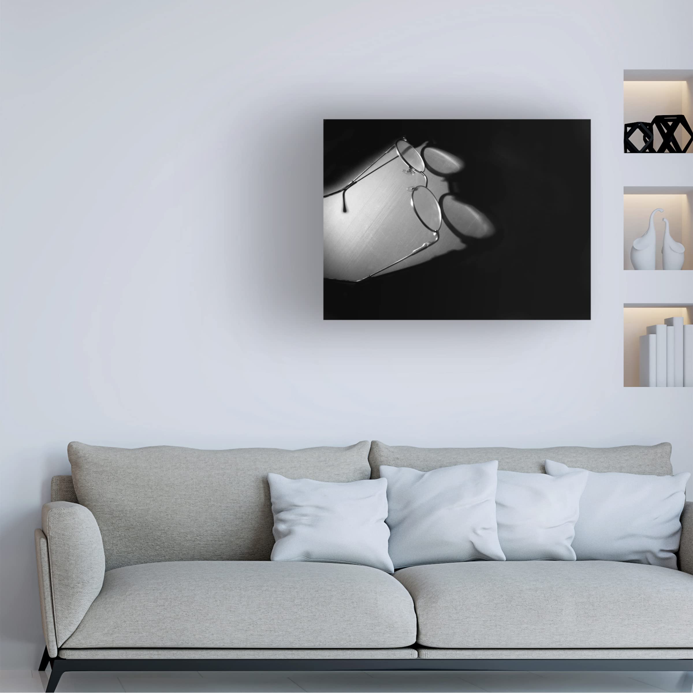 Clive Branson 'Eye Glasses' Canvas Wall Art Print - 35x47 Inches, Modern Home Decor for Living Room & Office - Trademark Fine Art Collection