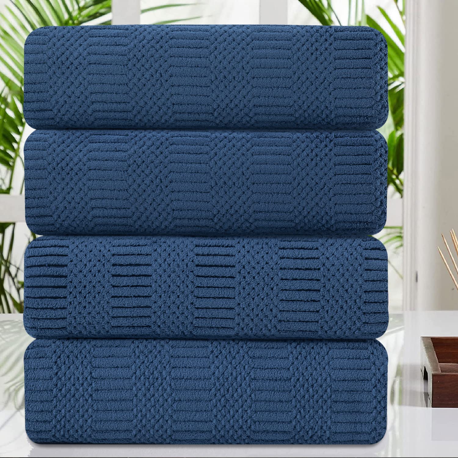 4 Piece Large Bath Towel Set - 35