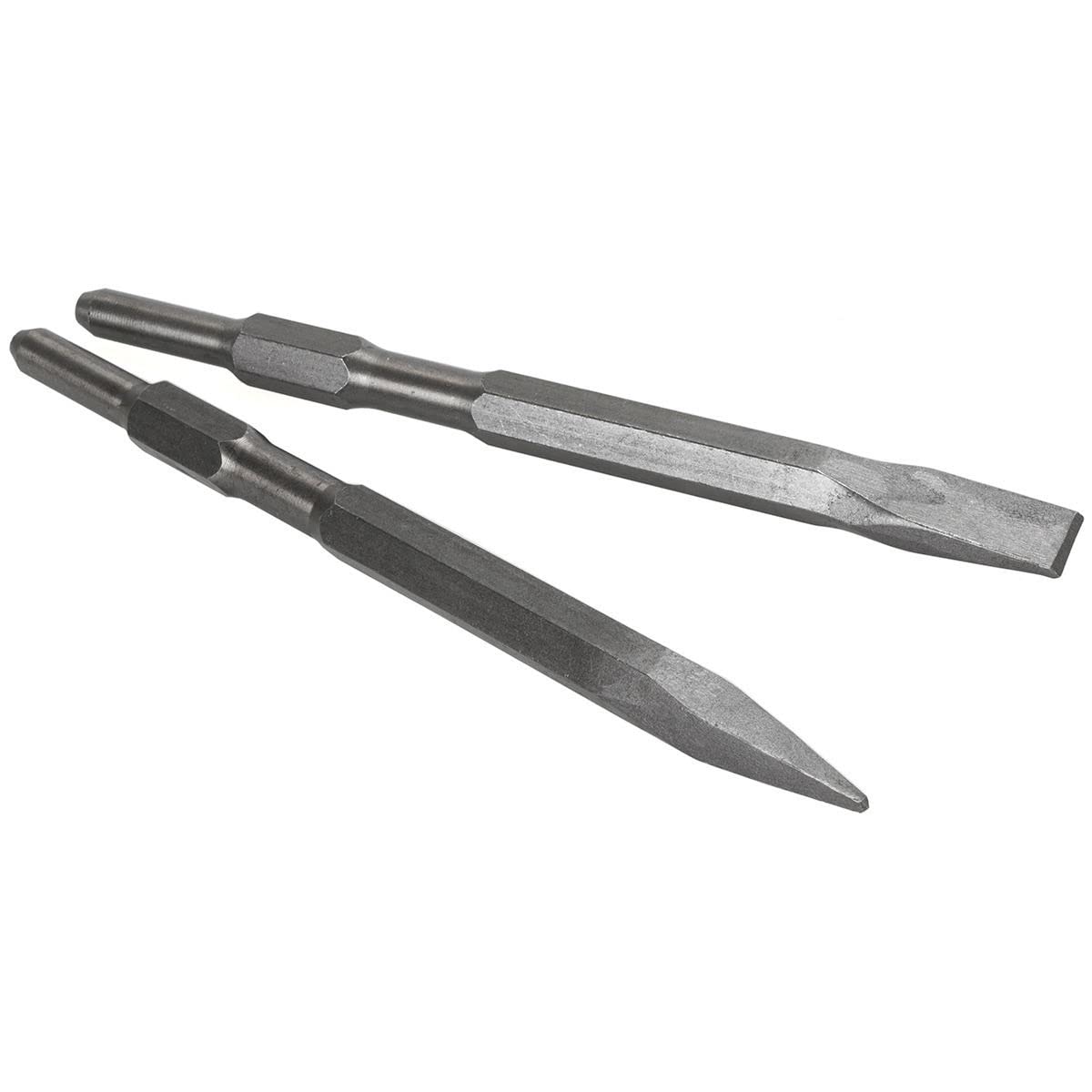 2-Piece Point & Flat Chisel Bit Set for 5/8